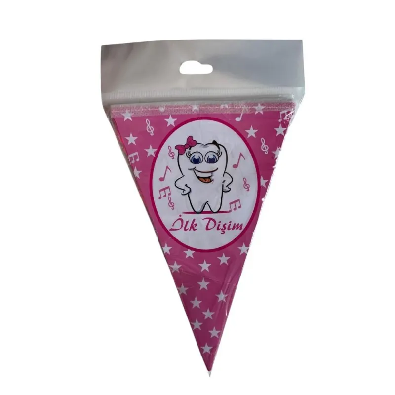 İLK DİŞİM ÜÇGEN FLAMA PEMBE